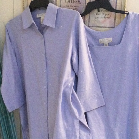 Norton McNaughton Blouse . Sz S - Picture 5 of 6